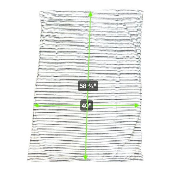 Circo Striped Kids Bedsheet Set Blue Toddler Crib Fitted Flat Sheet Pillowcase - Picture 8 of 10